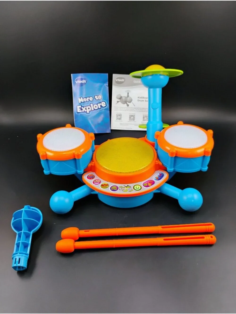 VTech KidiBeats Kids Electronic Drum Set With Accessories